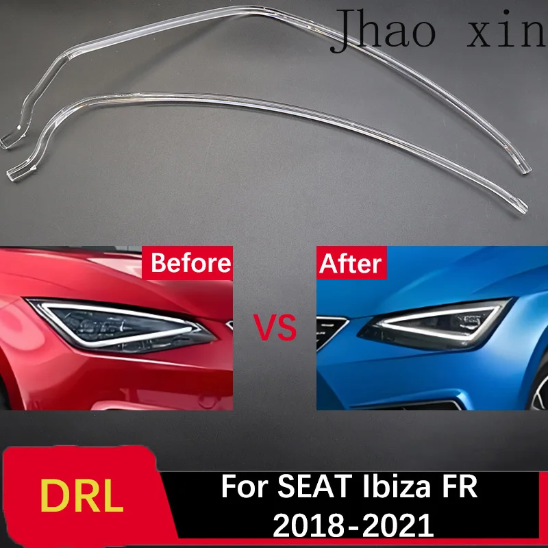 

Ballast Light Guide Strip Module White Lights for SEAT Ibiza FR 2018-2021 Angel Eyes Car Headlights DRL Lamp Tube Automotive DRL