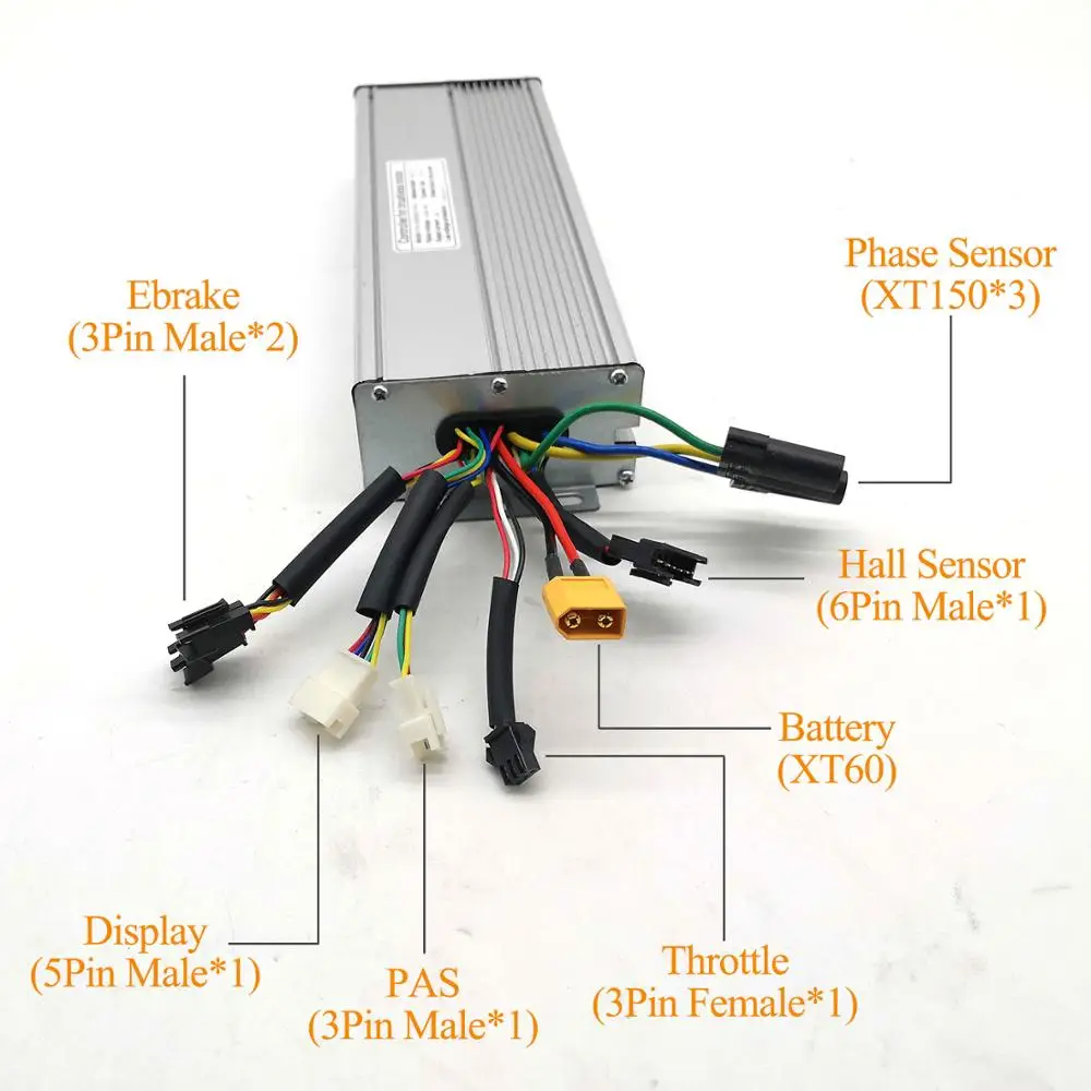 Greenpedel KT 56V 72V 90V 60A Electric bicycle Controller for 72V 2000W 3000W Motor