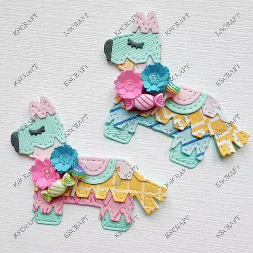 KSCRAFT Birthday Pinata Cutting Dies Stencils for DIY Scrapbooking Decorative Embossing DIY Paper Cards