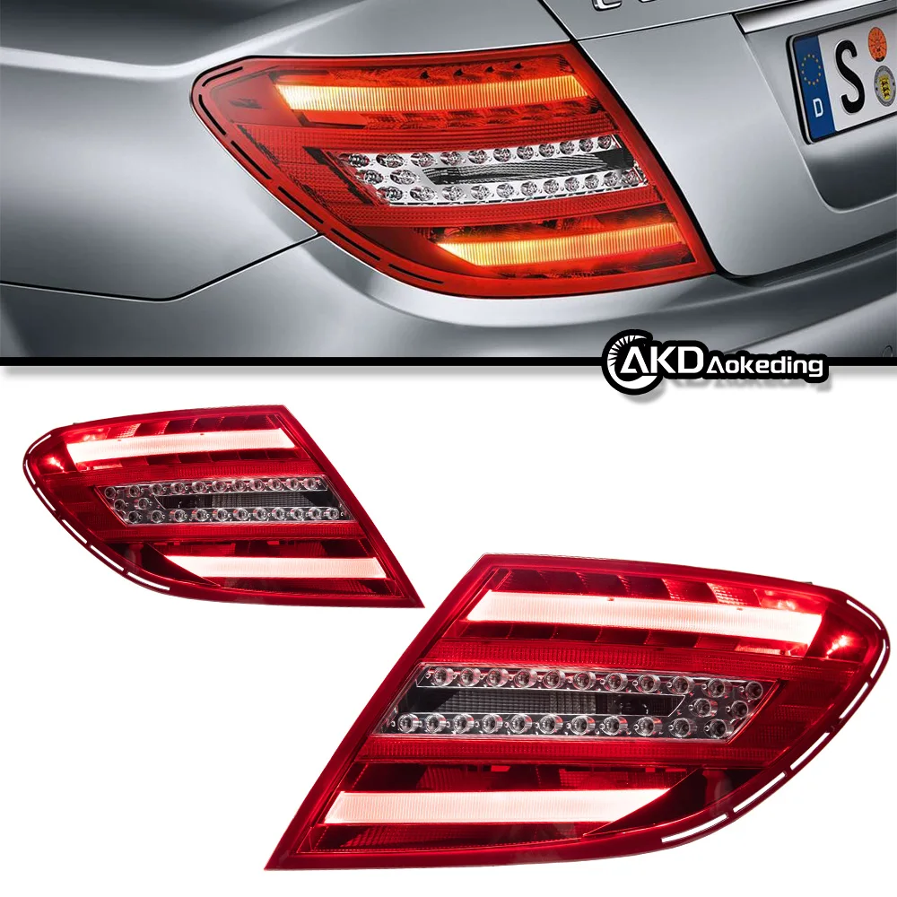 For Mercedes-Benz C-Class W204 tail light assembly replaced by the new LED brake light in 07-13