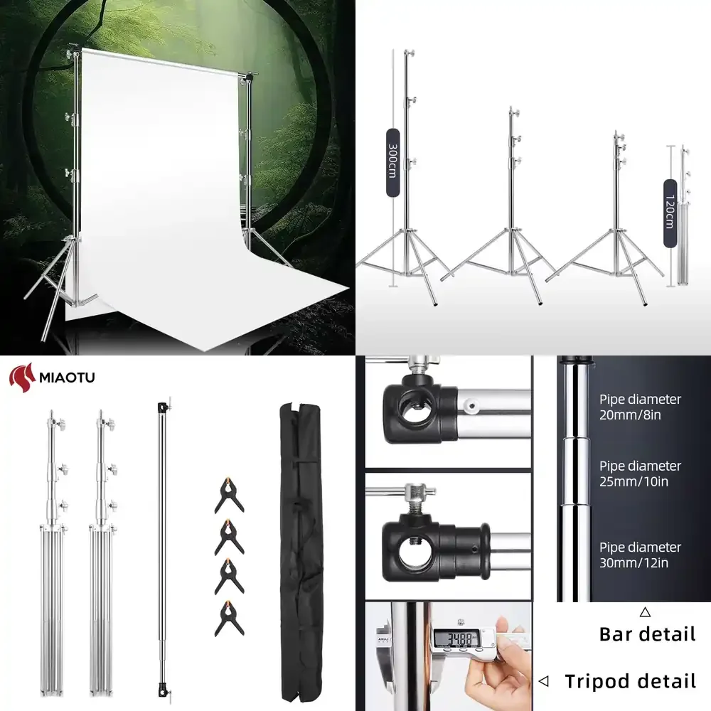 

MIAOTU Tension Backdrop Stand Aluminum Fabric Tension Backdrop Stand Support Fond Photographie