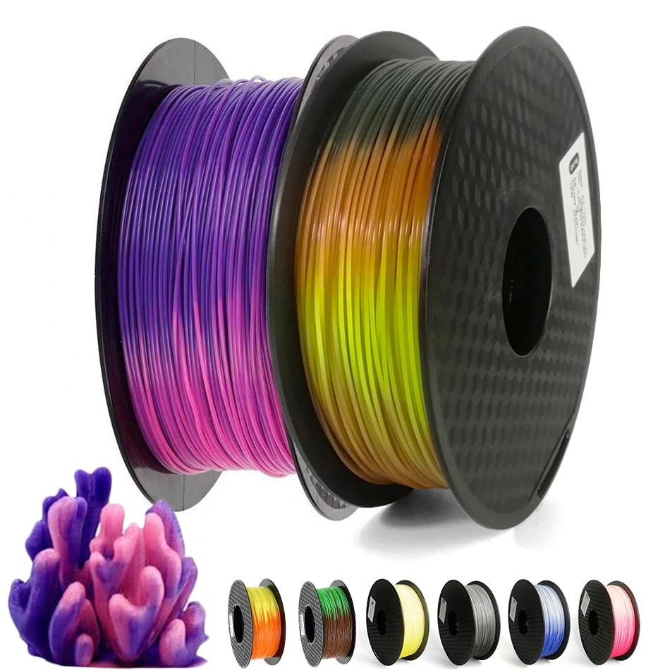 Filament PLA pour imprimante 3D, sublimation, changement de document avec température, matériau d'impression 3D, stylo 3D, 1kg, 1.75g, 250mm