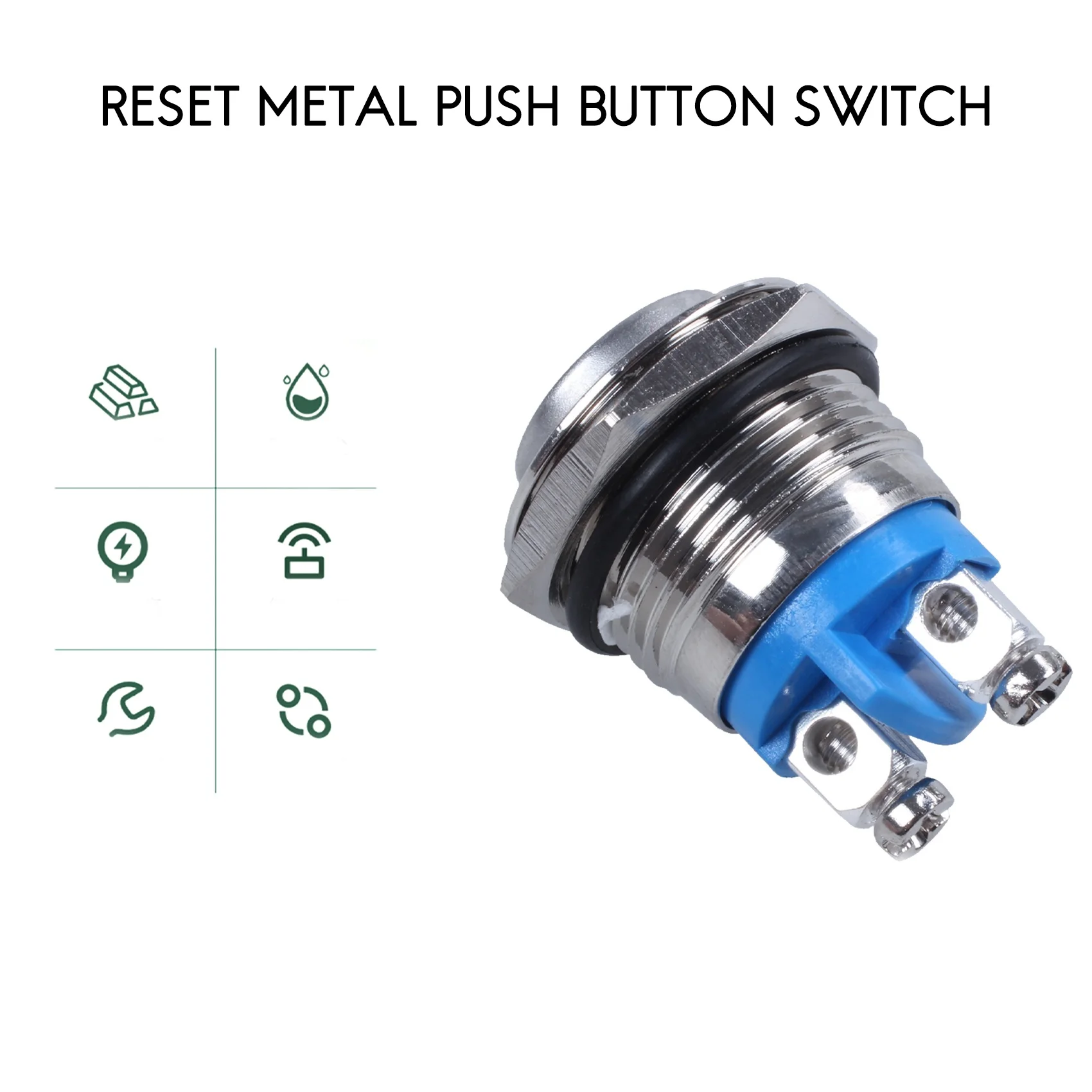 Activity 16mm High Round High Round Momentary Metal Push Button Switch