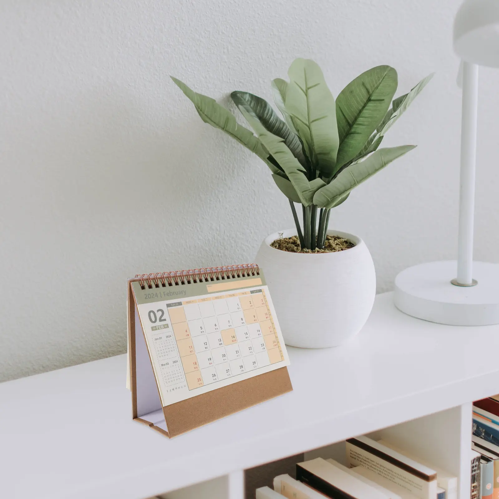 

Office Desk Decor Mini Calendar Aesthetic Stand up Blank Daily Desktop Large Small