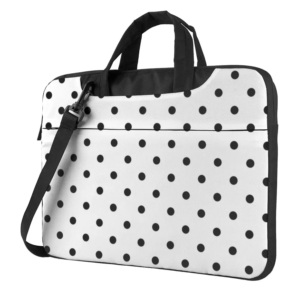 Classic Polka Dot Laptop Bag White Black Polkadots Retro Pattern For Macbook Air Pro Xiaomi Lenovo Asus Vintage Shockproof Case