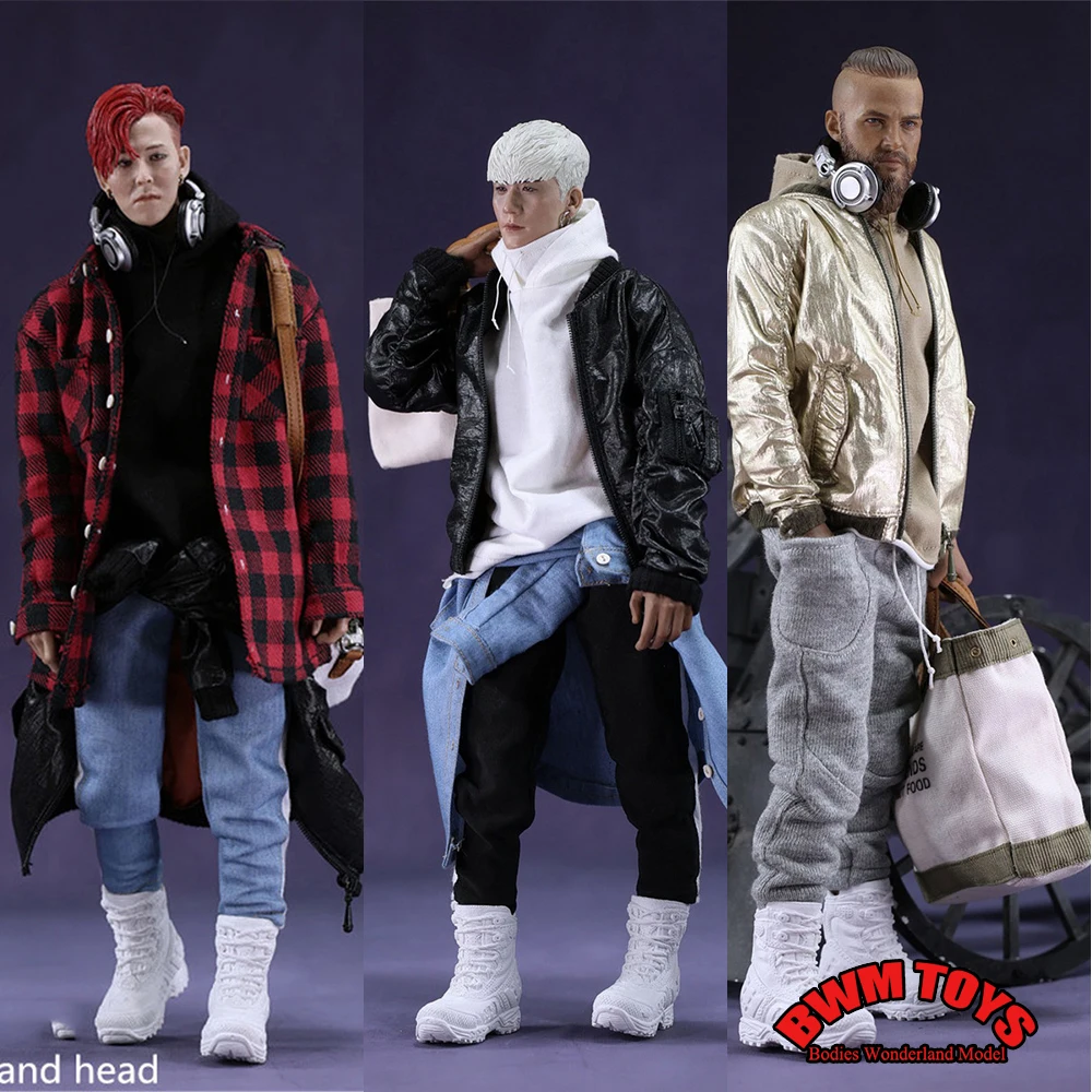 

Korea Style 1/6 MR.Z's Mini Closet MA-1 Flight Jacket Fashion Clothes Set with Canvas Bucket Bag for 12'' Action Figure Doll