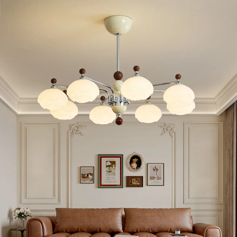 SANDYHA Stylish Medieval Pendant Lights LED Lamps for Living Room Bedroom Ceiling Chandelier Study Lighting Fixtures Elegant