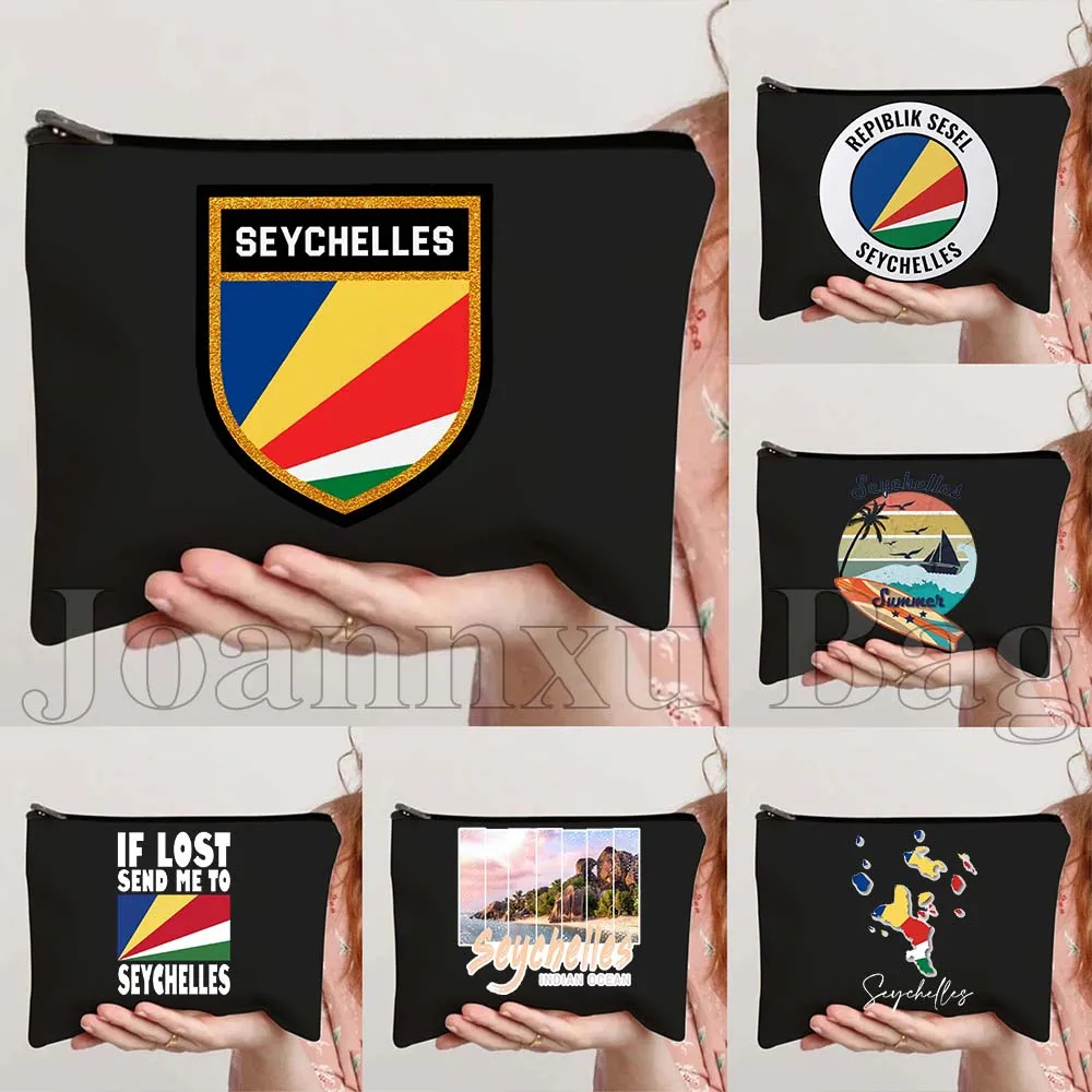 seychelles-mapa-bandeira-seychelles-menina-praia-palmeiras-presentes-lona-preta-saco-de-cosmeticos-maquiagem-saco-de-toalete-lapis-caso-bolsa-com-ziper