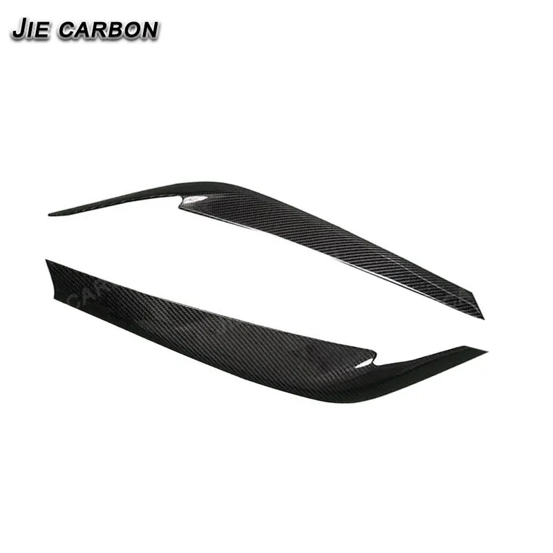 

Carbon Fiber Car Hood Eyebrow Headlight Lamp Eyebrow Headlight Eyelid Auto Parts For BMW 5 Series G30 G38 F90 2017-2020