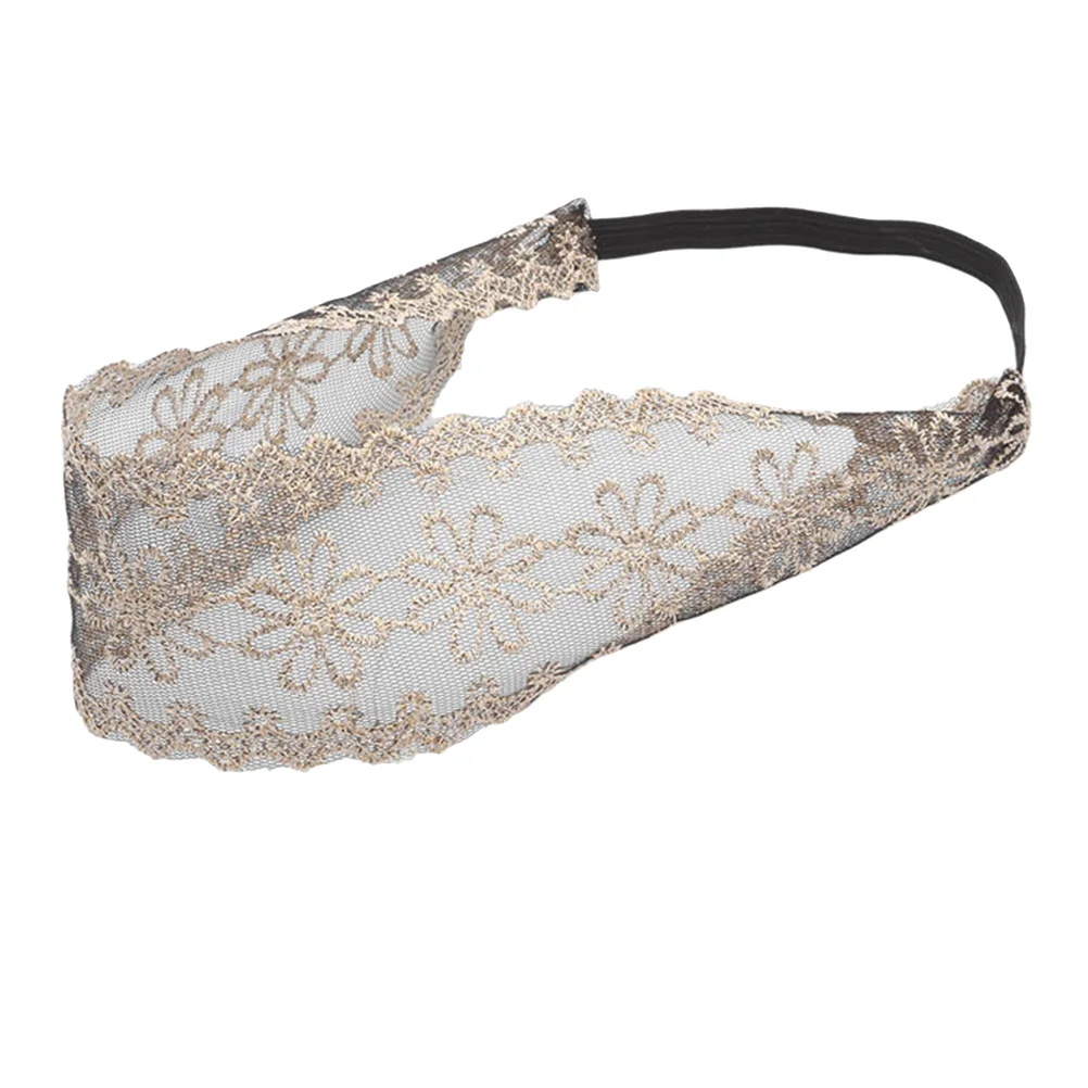 

7pcs Lace Headband Girls Women Elastic Hair Band Camouflage Design Breathable Sweat Absorbing Headbands For Yoga Running