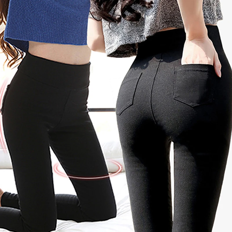 Women Ankle-Length Pants Casual Black Elastic Woman Pencil Pants Female Pantalones De Mujer  Yoga Trousers