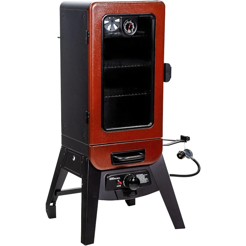 Grills PBV3G1 Vertical Smoker, Red Hammertone 684 sq inches (pack of 1),home.