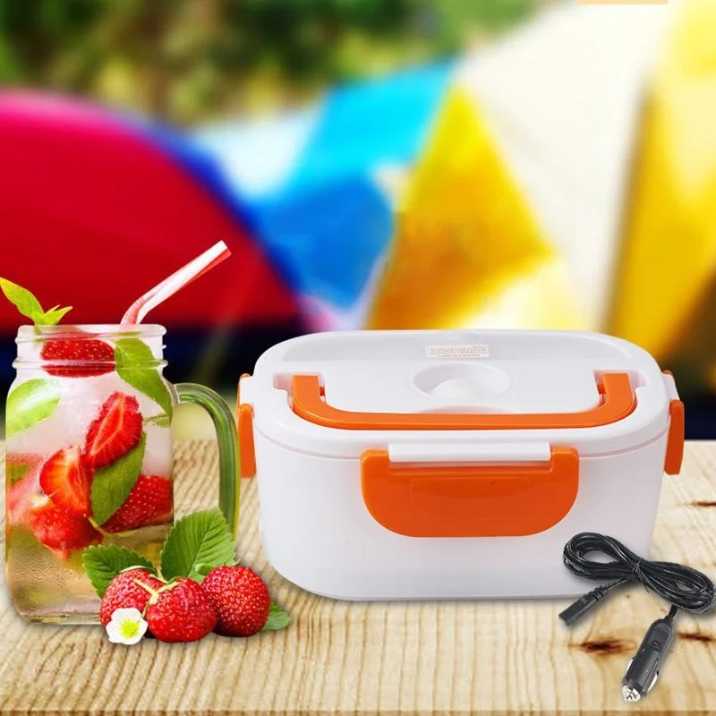 Manufacturer's Insulated Electric 12V/24V Stainless Steel Lunch Box USB Powered Car Supplies Gift Heated Function Split Design
