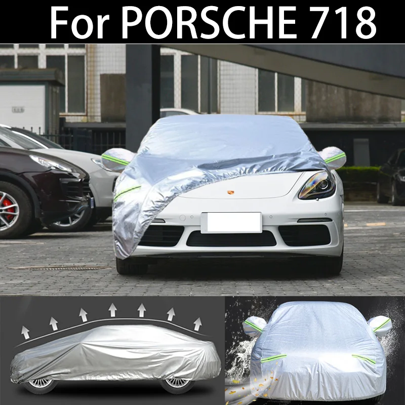 For PORSCHE 718 car Cover Dustproof Outdoor Indoor UV Snow Resistant Sun rain Protection  waterproof hail cover for car