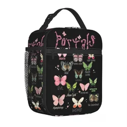 Melanie Martinez Tour Insulated Lunch Bags Full Albums Butterflies Food Container Bags Portable Thermal Cooler Lunch Box