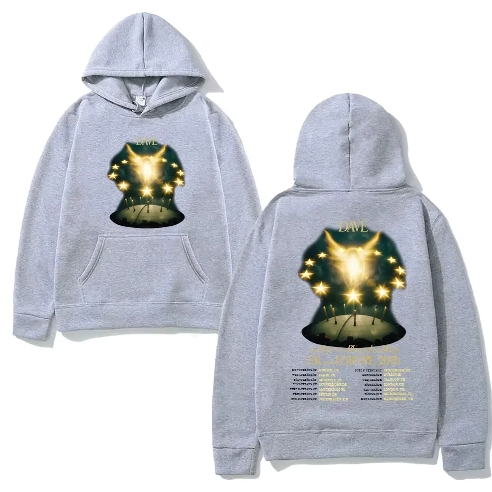 

Dave The Boy Who Played the Harp, новый альбом Tour2026, толстовка с капюшоном и графическим принтом, популярная одежда, пуловеры унисекс Sudaderas