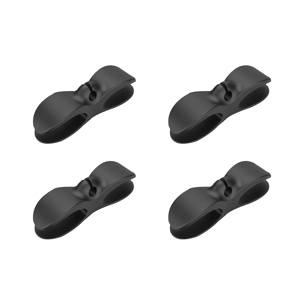 4/9 pezzi clip per cavi clip di gestione del cavo in gomma autoadesiva pratiche morsetti per cavi per apparecchi elettrici per soggiorno