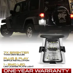 2007 2008 2009 2010 2011 2012 2013-2018 For Jeep Wrangler JL JK JKU LED Bumper Number License Plate Light Car Light Accessories