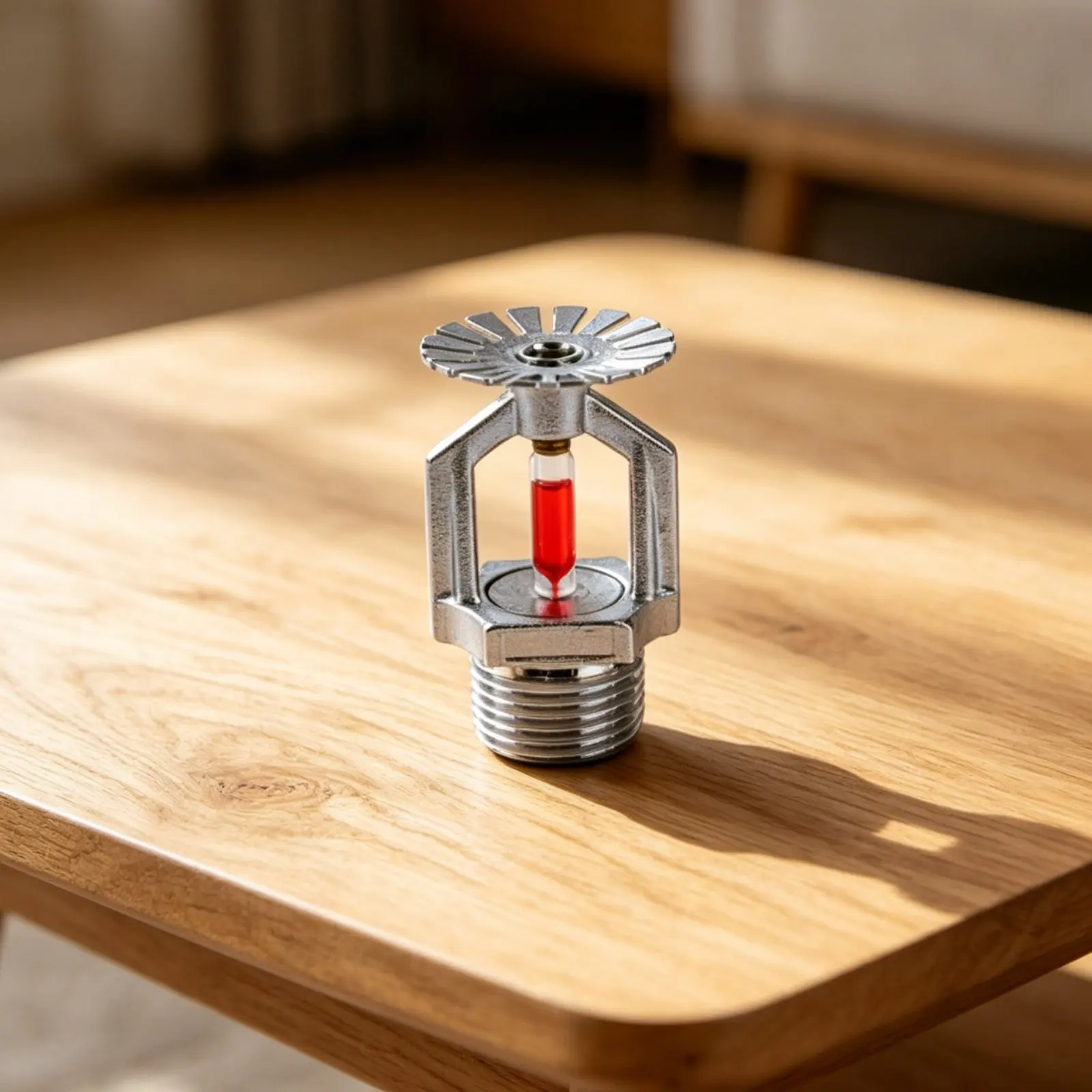 6 Pieces 1/2 Inch NPT Sprinkler Head 155°F / 68°C Activation Pendent Fire Sprinkler Head Silver-Plated-Plated Copper for Factory