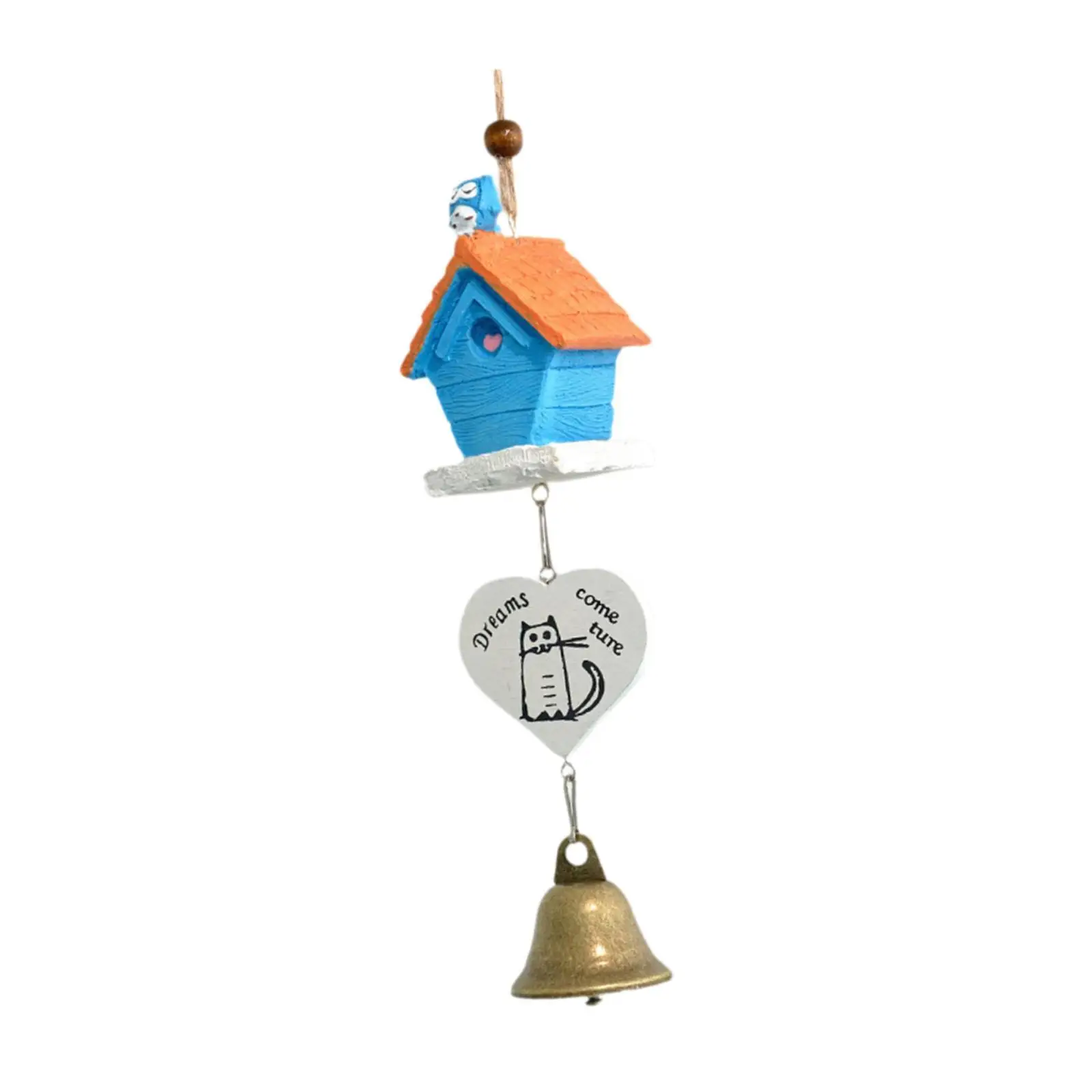 Cartoon Wind Chime Indoor/Outdoor Decor Pendant Birthday Gift Rustic Windchime for Porch Patio Pathway Yard Backyard