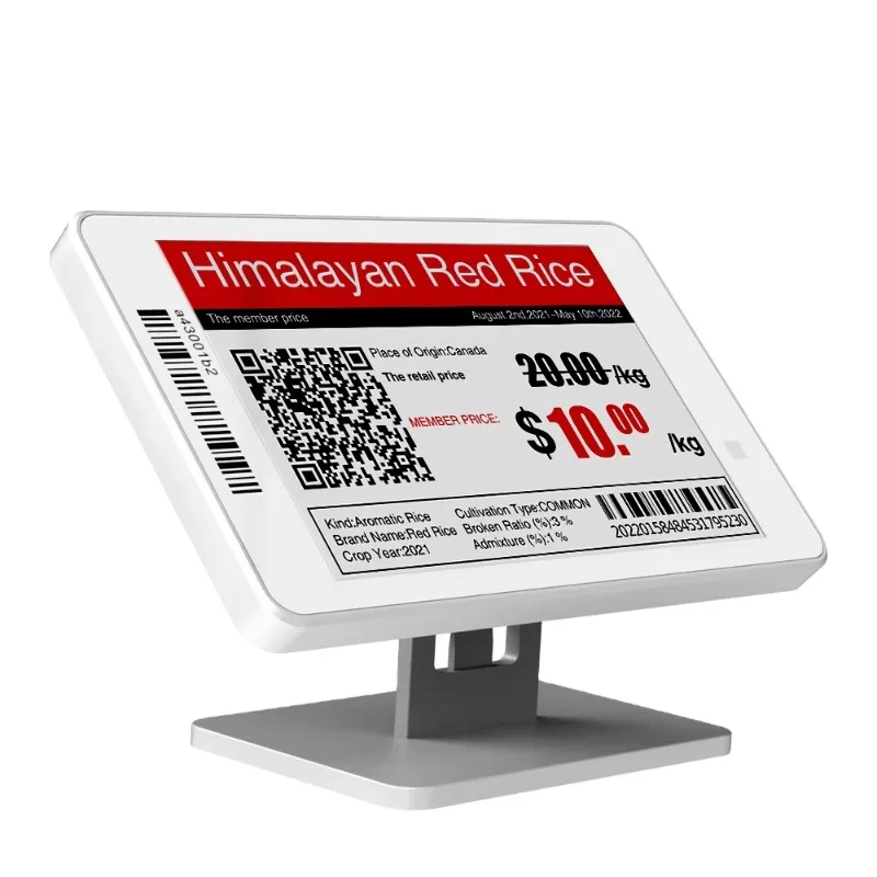 3.52 Inch Electronic Shelf ESL Kit Electronic Shelf Label E Ink Display For Supermarket Digital Price Tags Shelf Labeling