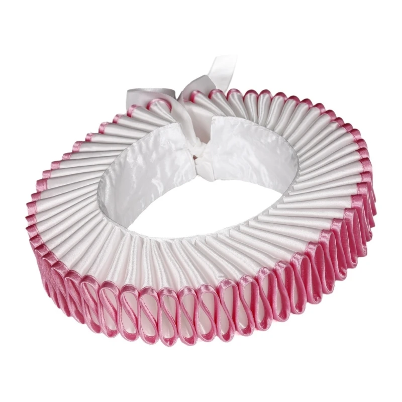 

Elizabethan Collar,Renaissances Neck Ruffle Clown Collar Edwardian Costumes