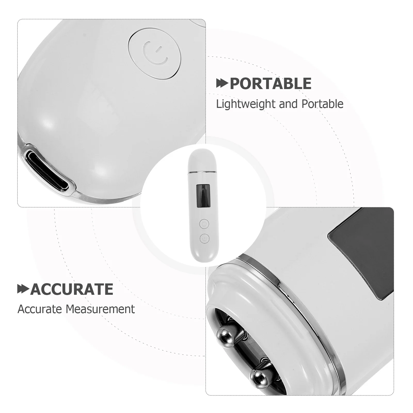 Profesjonalny cyfrowy tester nawilżenia skóry, kompaktowy analizator wilgotności, łatwy do przenoszenia, do skóry twarzy.