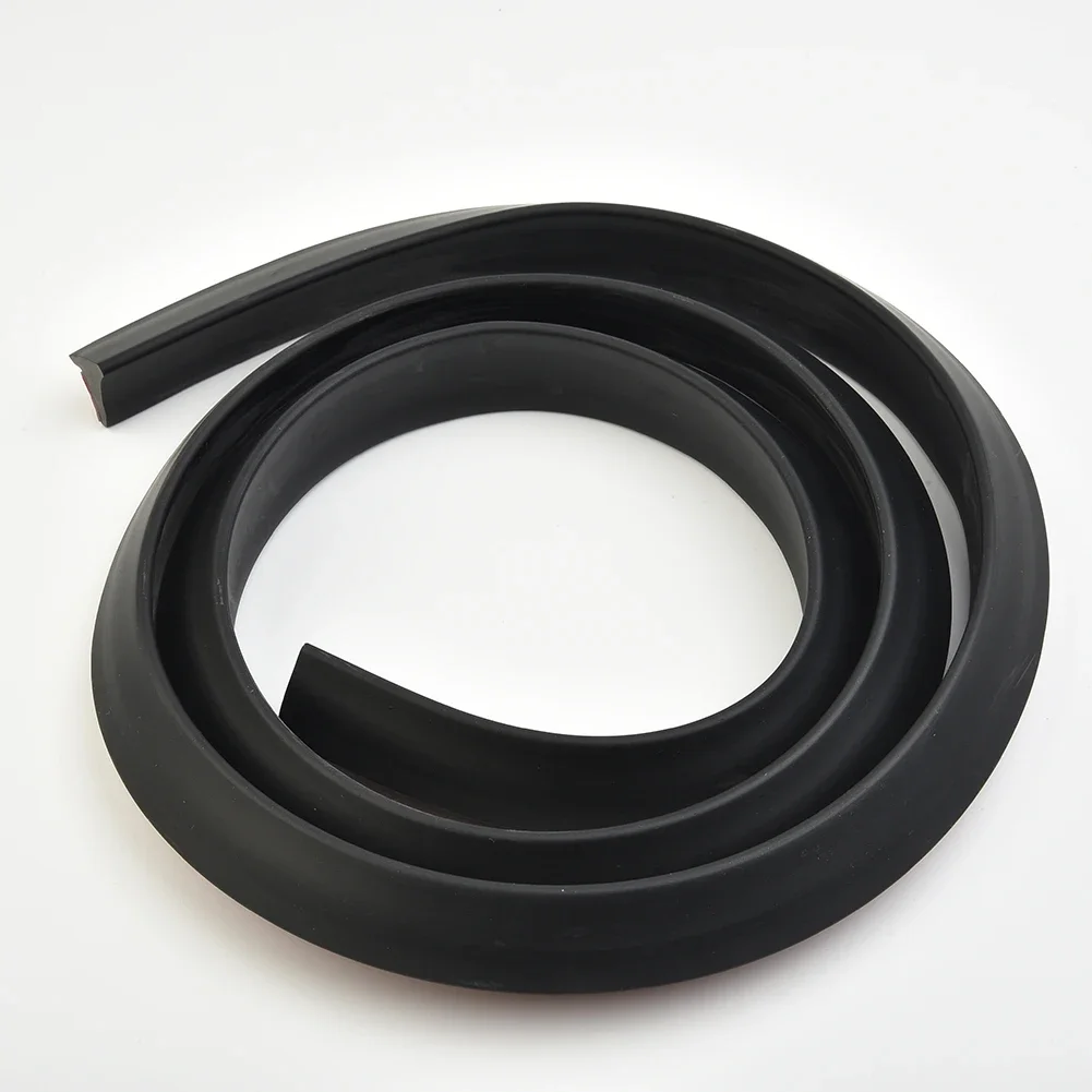 

Flares Car Wheel Eyebrow Strip Rubber Decal 2Pcs Protector 1.5m Black Fender Extension Moulding Decor Interior