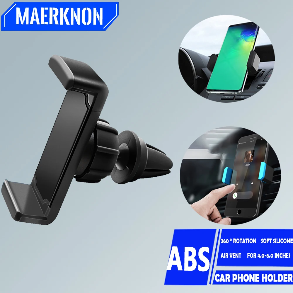 360 Rotation Car Phone Holder Air Vent Mount Stand Bracket For iPhone Samsung Xiaomi Universal Car Suppport Mobile Phone Holder