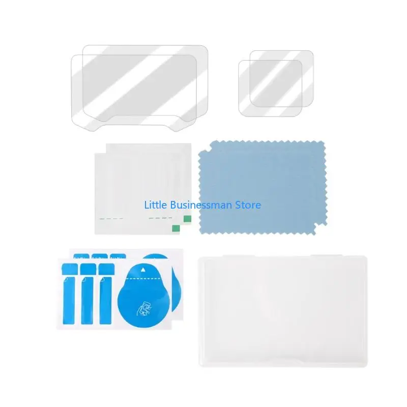 Installation Ready Camera Lens Screen Protector Set Cleaning for LunaPro M76A