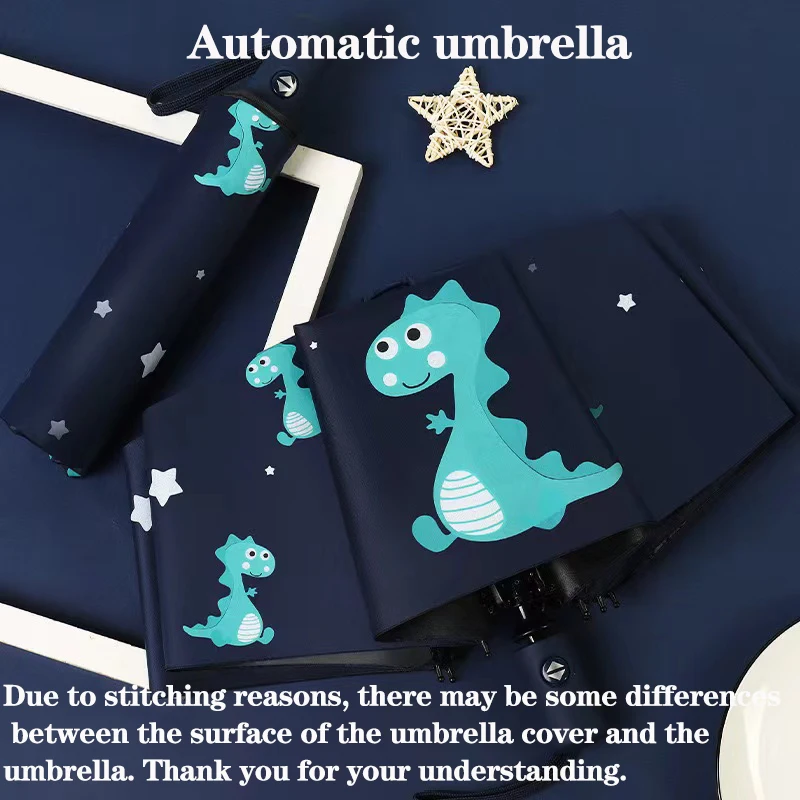 Cute Dinosaur Umbrella Automatic Umbrella Portable Folding Umbrella sunshade umbrella Business Umbrella For Boys And Girls