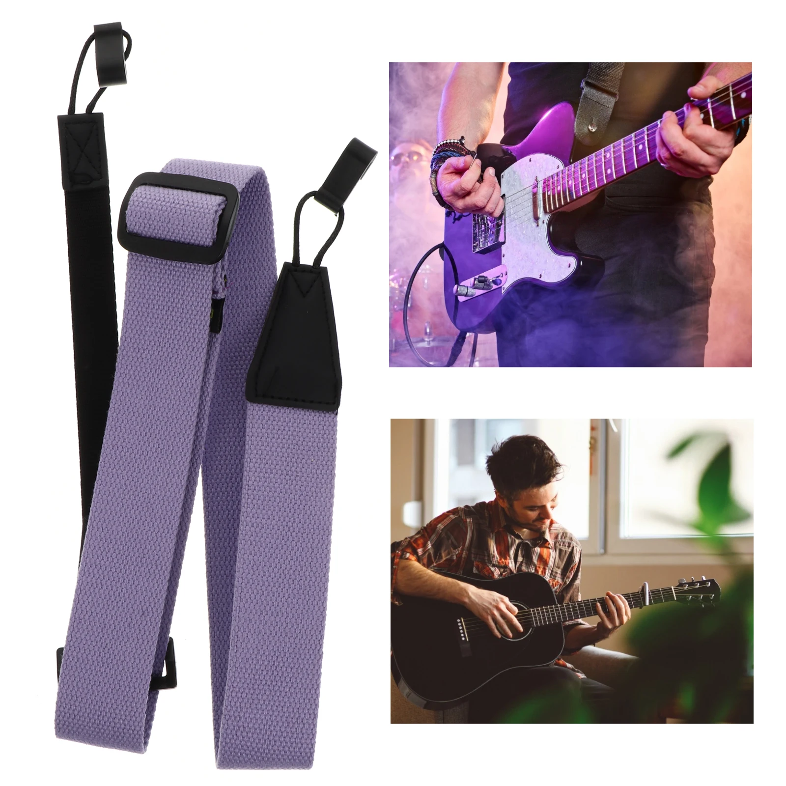 

1pc Ukulele Strap Durable Cloth Non-Punching Adjustable Bass Strap Belt Classical Instrument Accessories Simple Lightweight