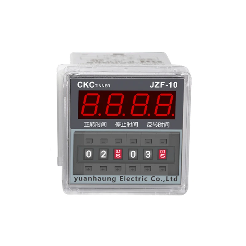 JZF-10 Forward and Reverse Time Relay with Base High Precision Digital Display AC220/380V DC24V 0.1S~99H