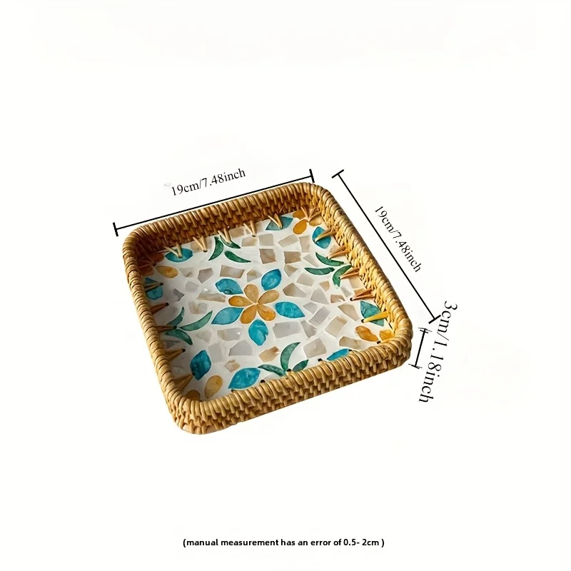 Hand-woven Rattan Basket - Great for Holiday Party and Party Supplies1pc Random Style Color