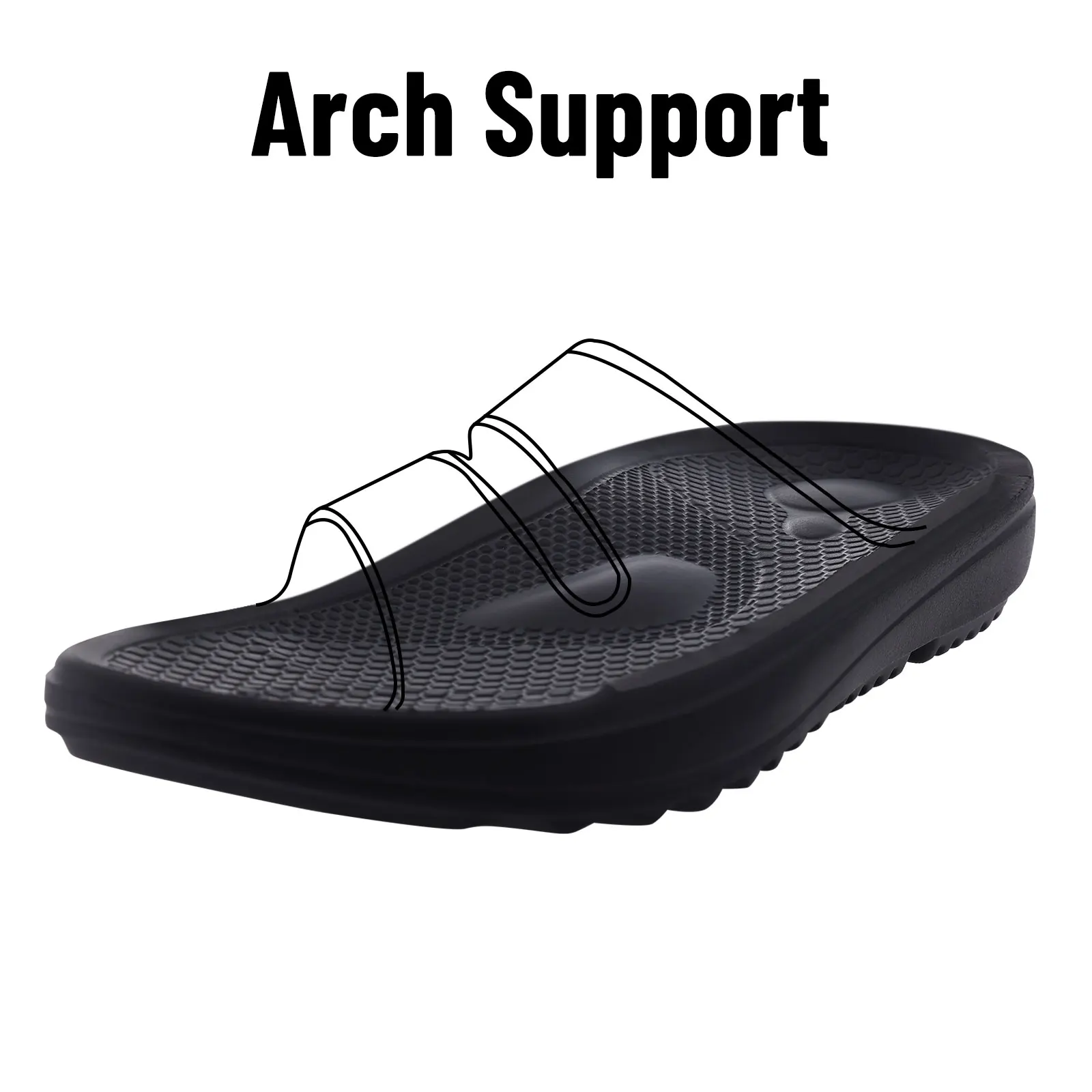 Comwarm Orthopedic Sandals For Women Men Summer Beach Flip Flops With Arch Support Soft Cloud Slippers House Bathroom Slides