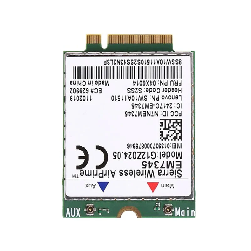 Sierra em7345 gobi5000 4g lte hspa + gprs wwan ngff cartão fru: 04x6014 para lenovo thinkpad t440 w540 t440p x240 l540 x250