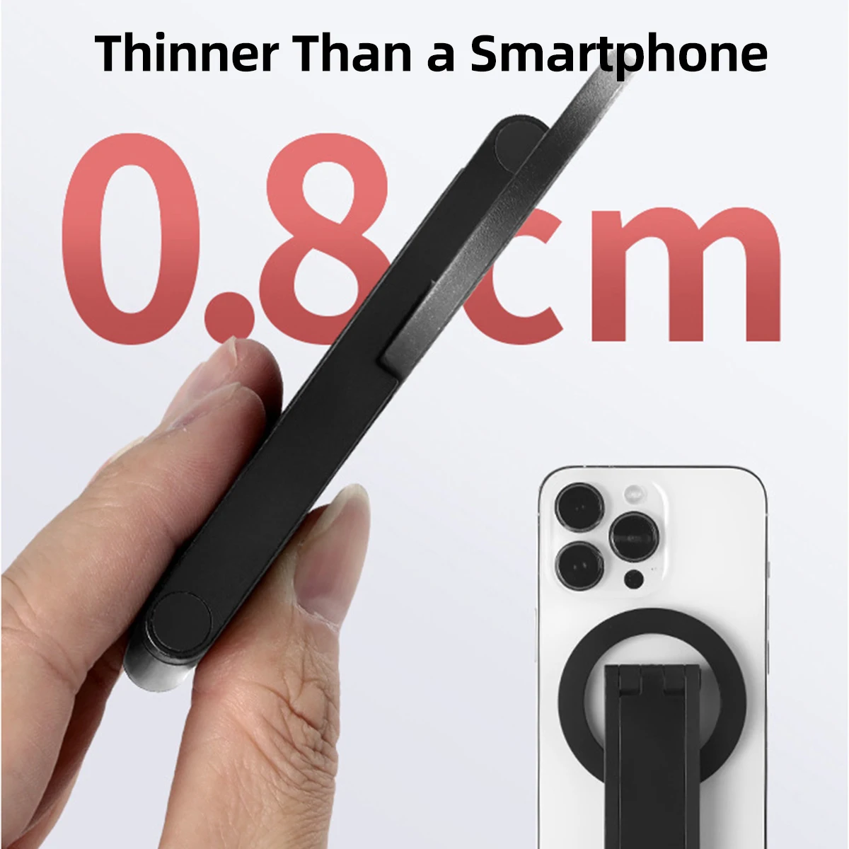 Multifunctional Phone Holder Mount 3-in-1 Desktop Tripod Handheld Selfie Stick Magnetic Holder for Travel Cooking Vlog Shots