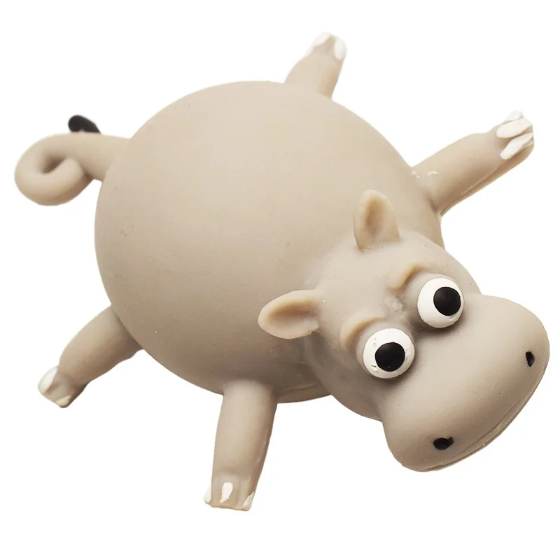 Novel Funny Children Blowing Animal Ball Gag Inflatable Game Toy Decompression Venting Pinch Music Parent-child Interactive Game