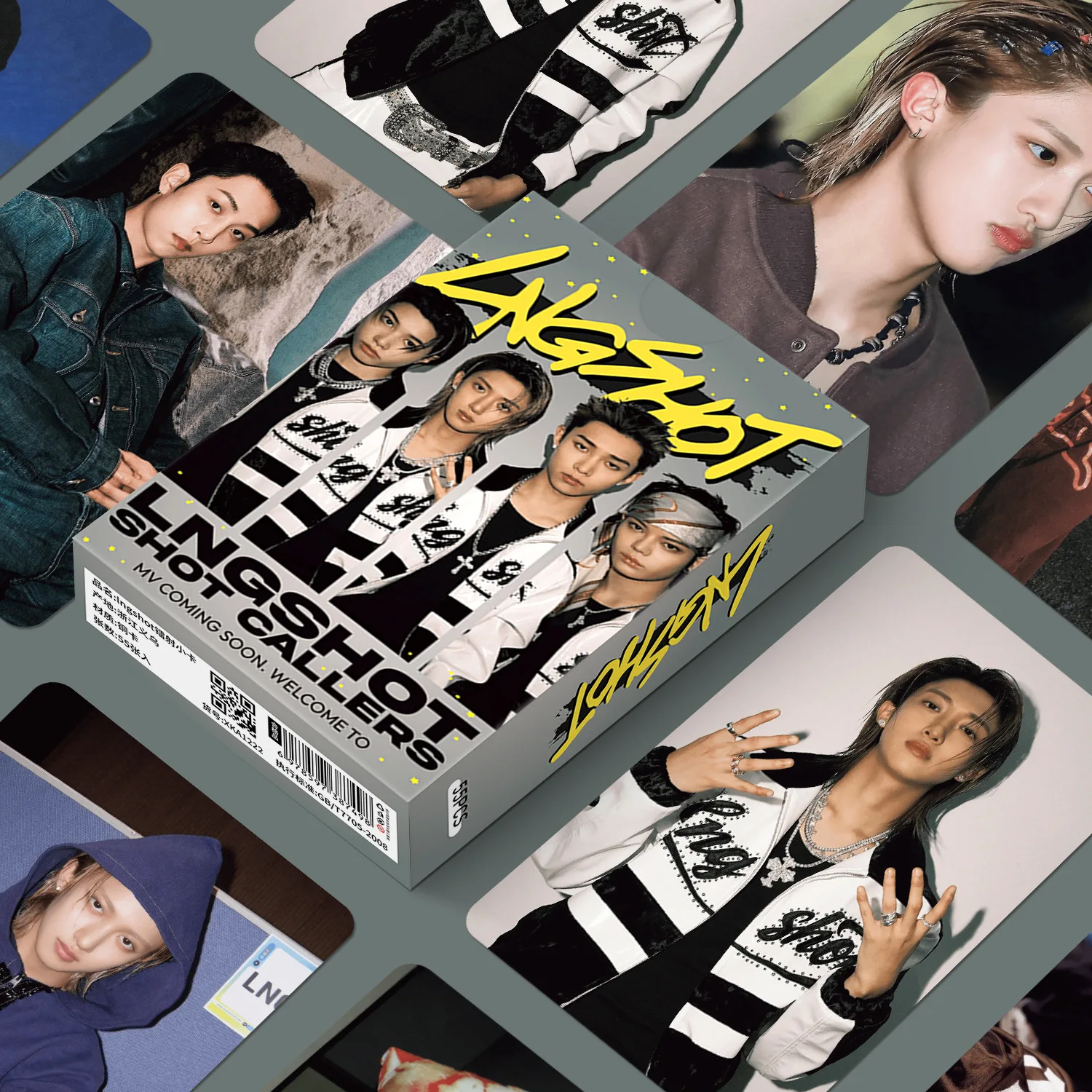 55Pcs/Set Idol LNGSHOT New Series Album Lomo Cards High Quality Postcards Photocard OHYUL RYUL WOOJIN LOUIS Fans Gift Collection