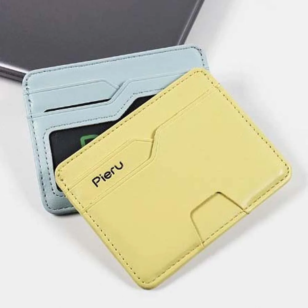 

Colorful Multi Slot Slim Women Card Holder Candy Color PU Leather Women Wallet Card Case Card Package Slim Card Bag Outdoor