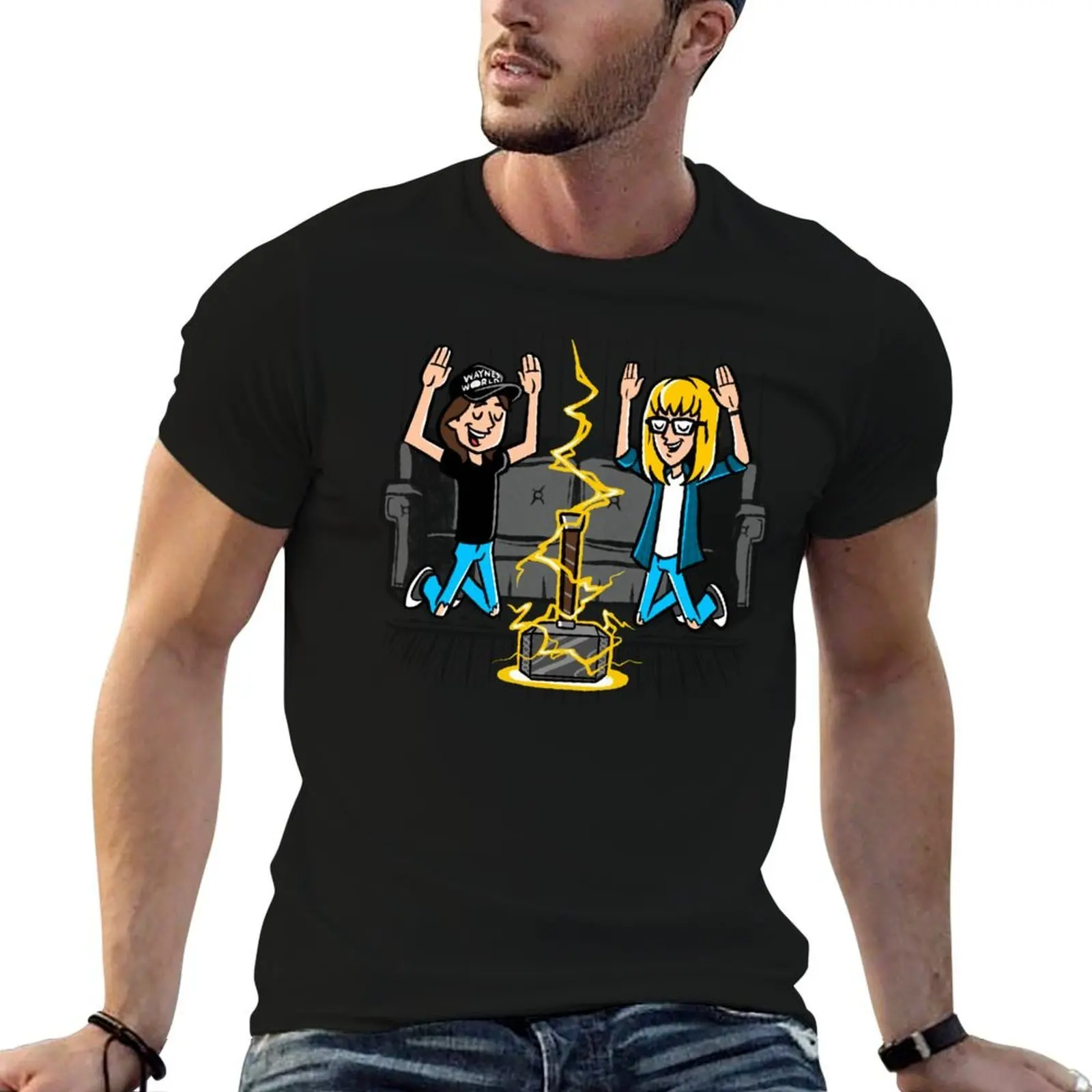 We're Not Worthy T-Shirt plus size tops graphic shirts mens graphic t-shirts hip hop