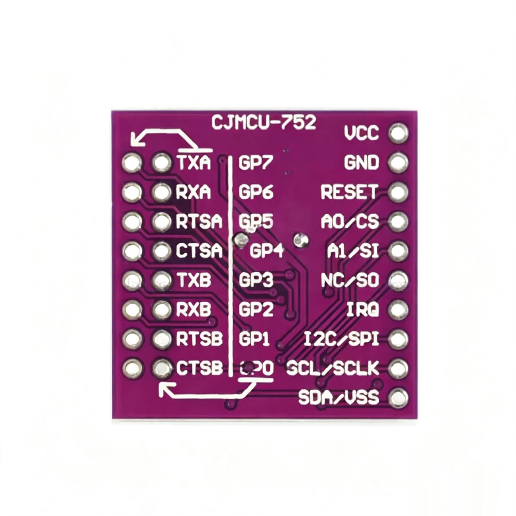 New SC16IS752 IIC I2C/SPI Bus to UART Interface Dual-Channel Conversion Board Module