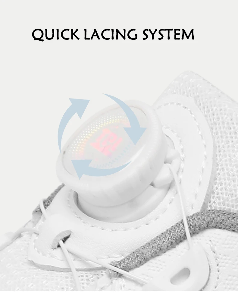 Weiße Golfschuhe für Herren und Damen, wasserdichte Golf-Turnschuhe, rutschfeste Golf-Turnschuhe ohne Spikes, Leder, Outdoor-Sport, Leder-Golfschuhe – Detail 3