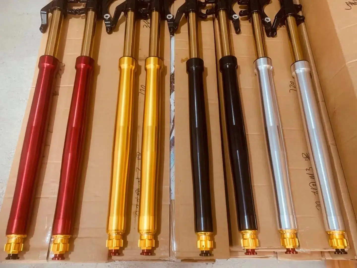 Motorcycle 665mm 715mm adjustable Front Fork Front Hydraulic Shock Absorber For Honda Msx125 M3 M5 M6 other electric monkey