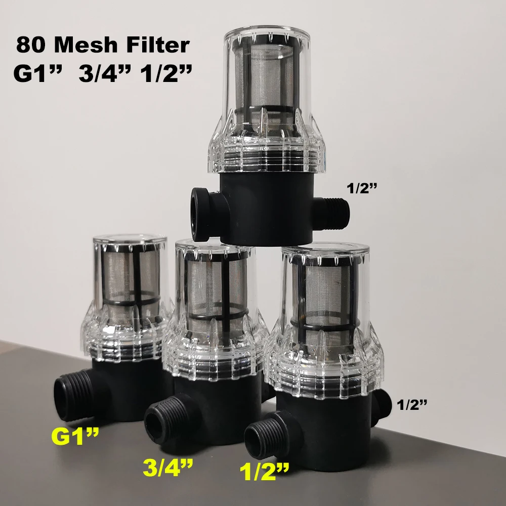 Garden Watering Filter 1/2'' 3/4'' 1'' Plastic Irrigation System Impurity Prefilter Aquaculture Household Water Pipe Filter