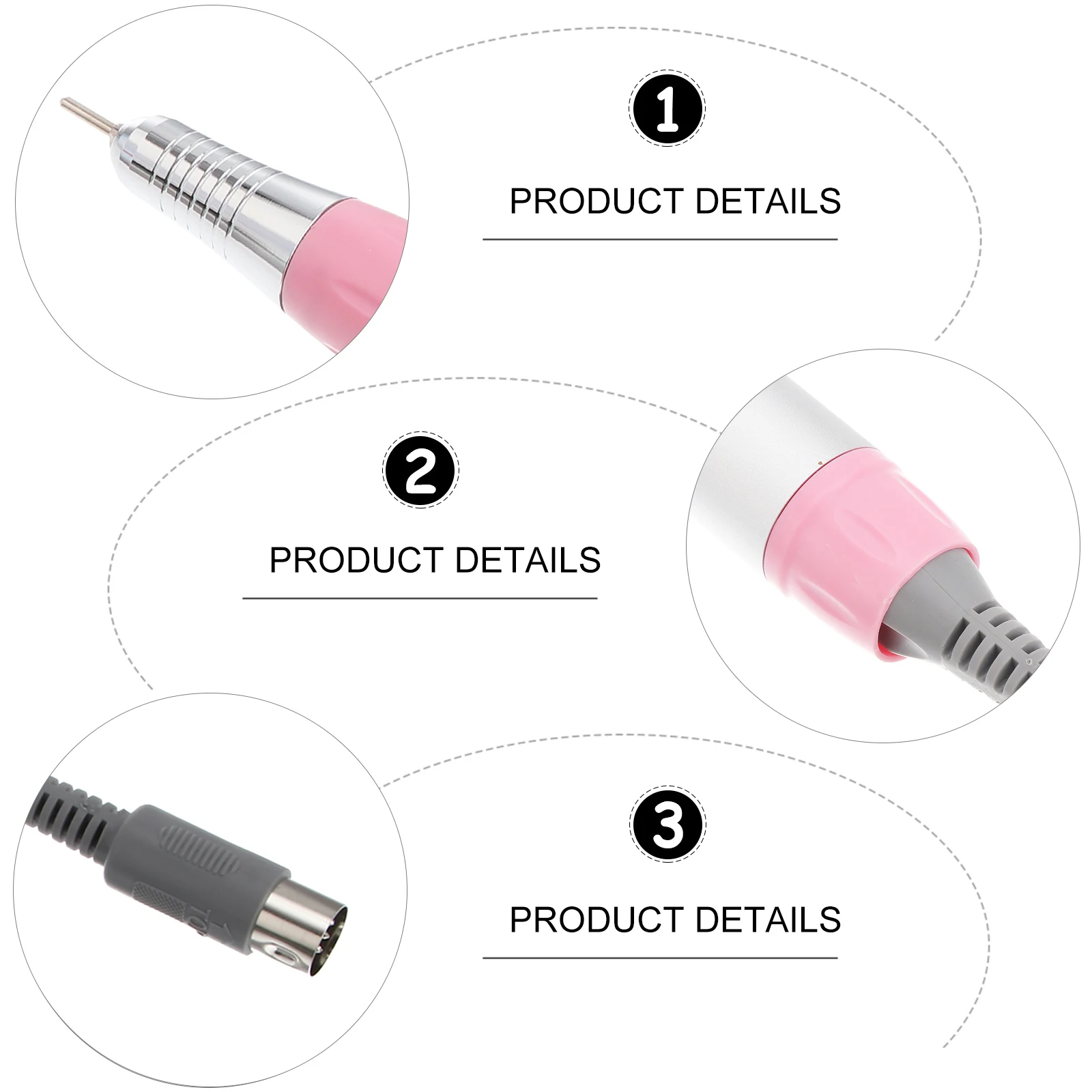 

Professional Nail Drill Pen 202 Low Heat Low Noise Smooth Vibration Durable for Long Use Nail Drill Handpiece