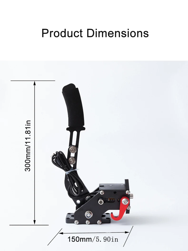 Bremssystem Handbremse für Rallye für Logitech G923/G29/G27/G25 PC Hall-Sensor USB SIM Racing für Rennspiele T300 T500 Pxn V10 – Detail 5