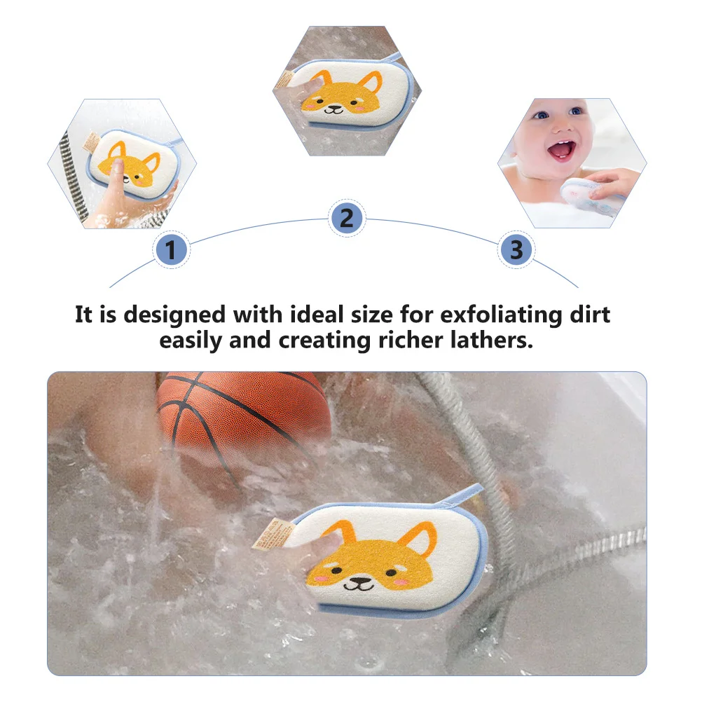 

6Pcs Baby Bath Sponge Cotton Soft Exfoliating Skincare for Infant Toddler Gentle Skin Use Shower Scrubber