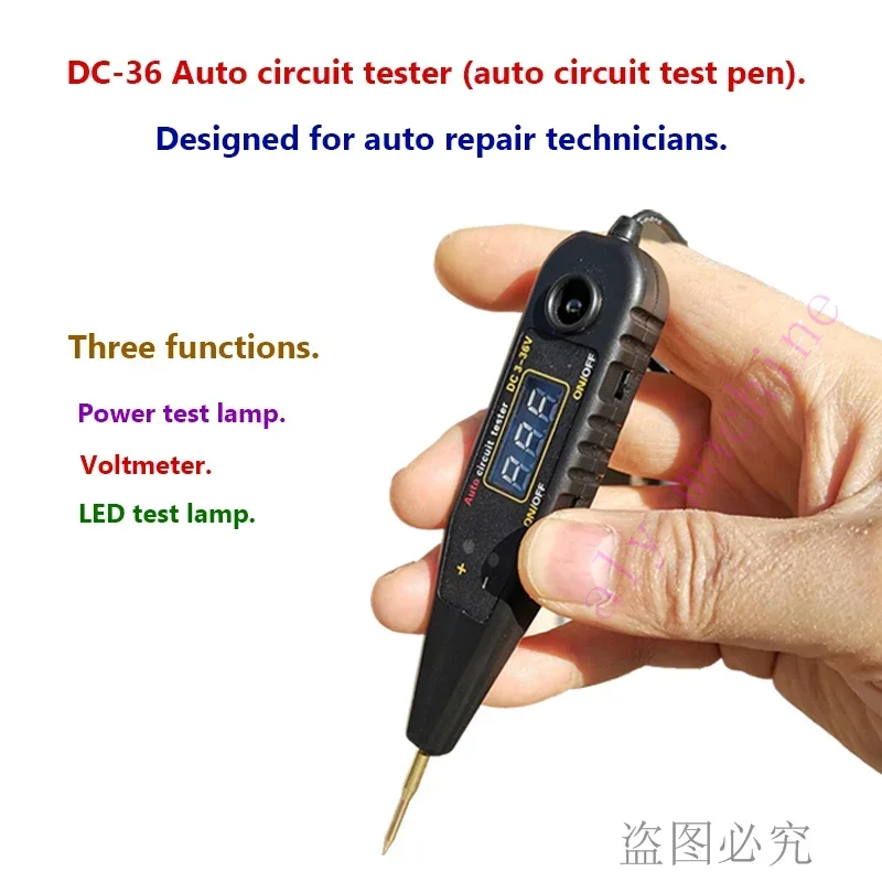 TANTESTO 36V DC-36 Automotive Circuit Tester for Detecting Fault Voltage Fuel Injection Ignition Hall Magnetolectric Signal Test