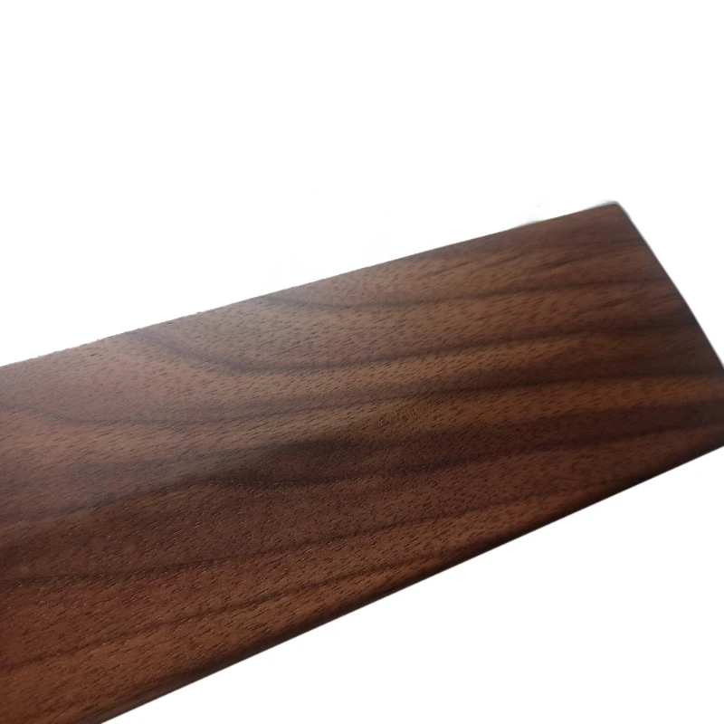 Reposamuñecas Con Teclado mecánico de madera de nogal, alfombrilla antideslizante, ergonómica, para escritorio de juegos, soporte para 61, 87, 104